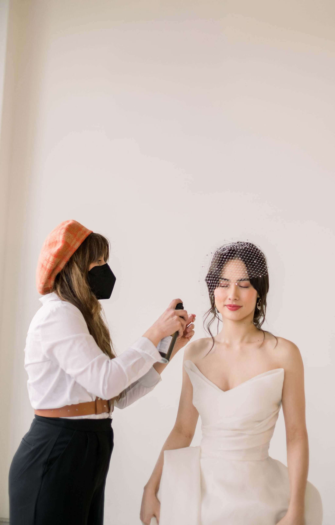 How to put on a birdcage veil. Tips and tricks. Tessa Kim