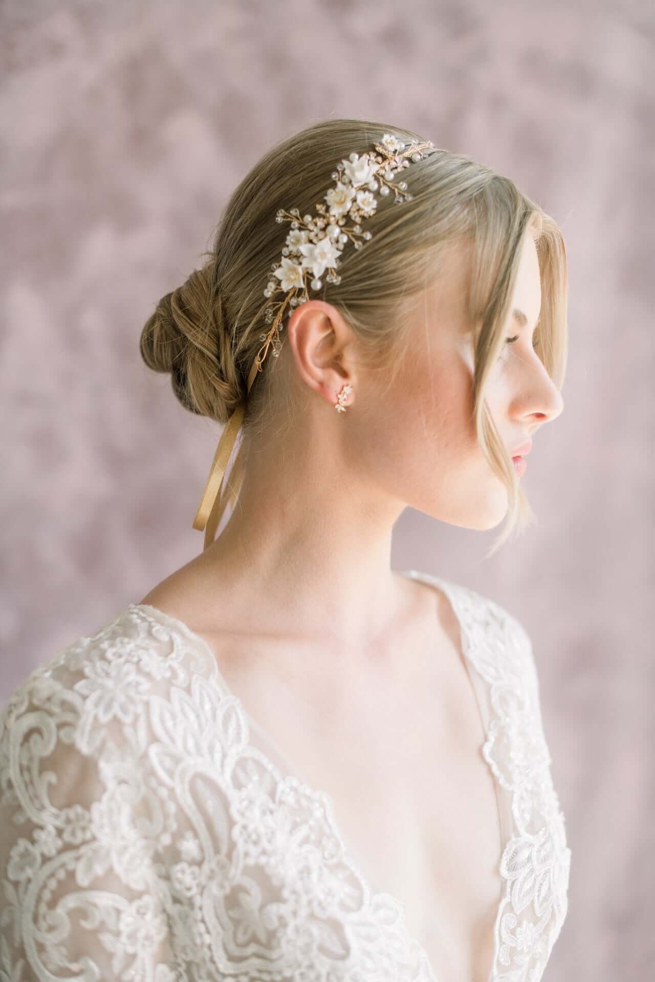 Wedding Headpiece, Vintage Boho Style Draped Hair Comb, on sale Bridal Hair Jewelry - 'SUMMER'