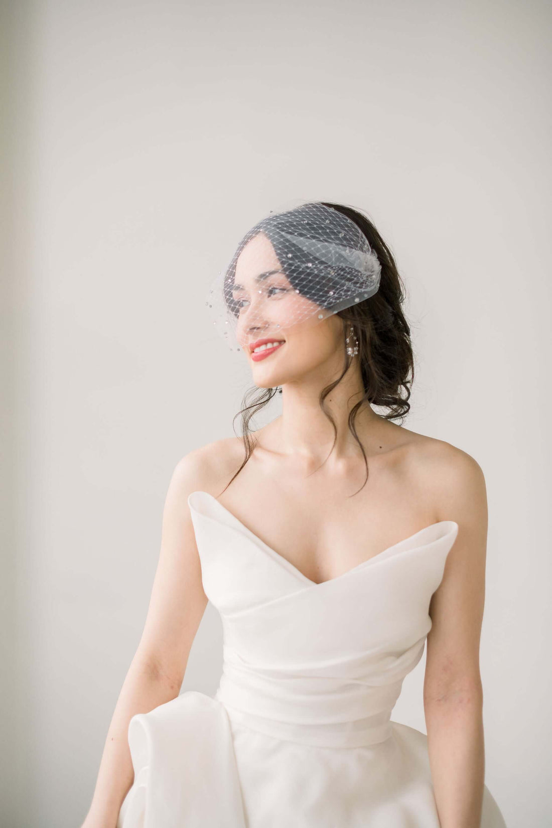 vintage inspired birdcage veil