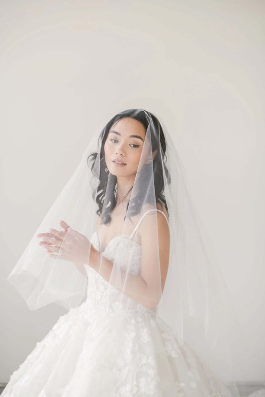 Featured product: Tulle Drop circle bridal veil Tessa Kim