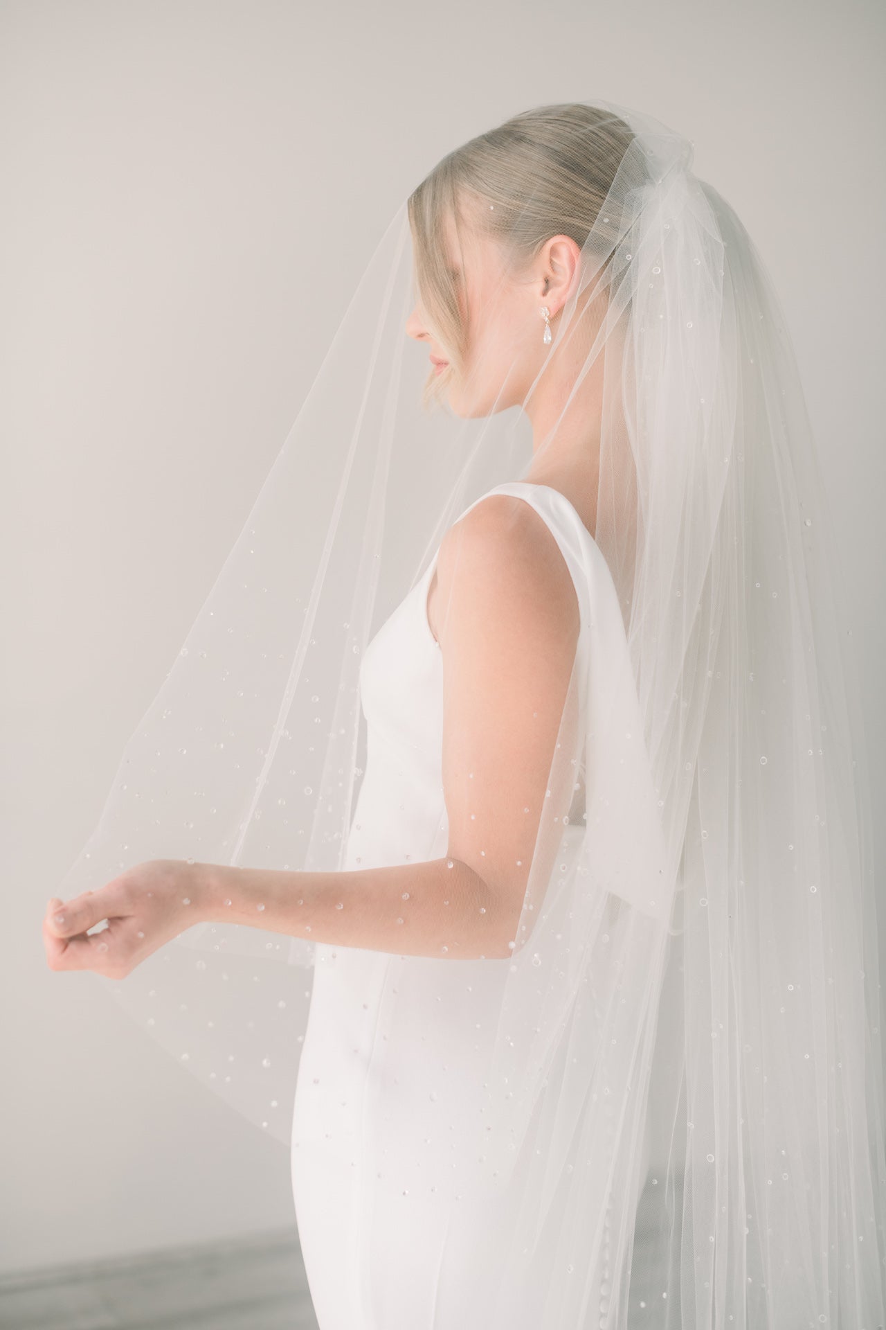 Royal length wedding veils