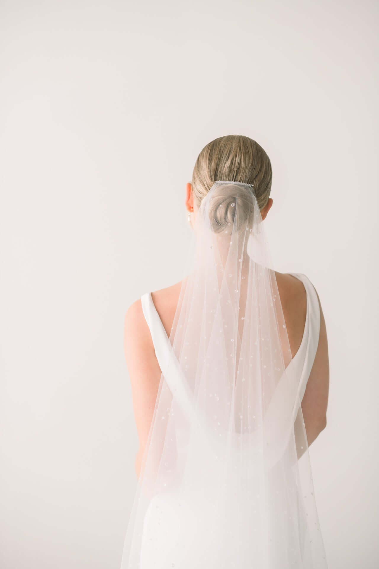 illusion tulle wedding veils 