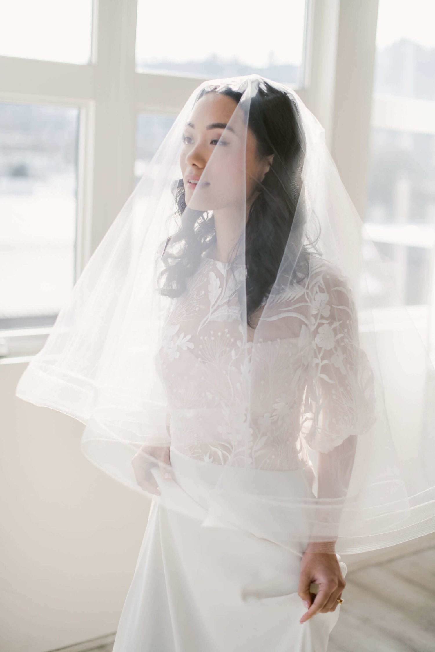 Horsehair bridal veils Tessa Kim