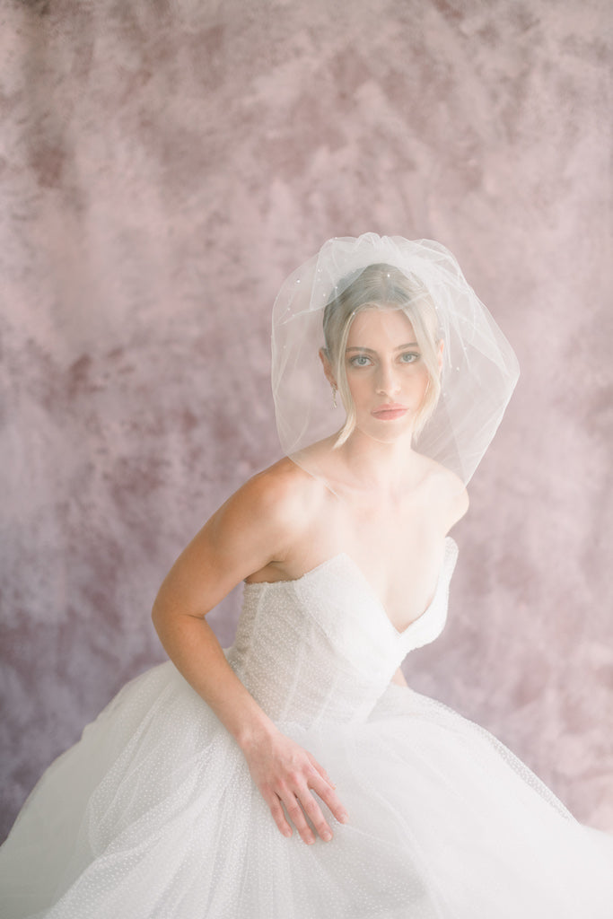 dew drop veil wedding