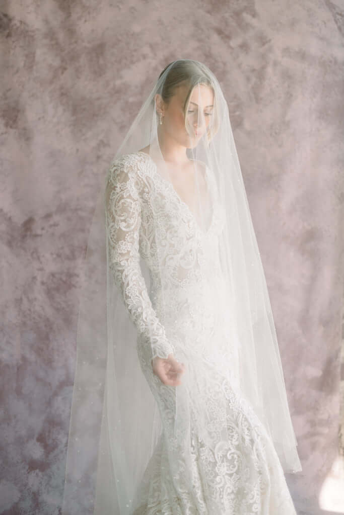 wedding dew drop veil