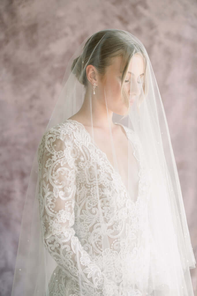 dew drop wedding veil