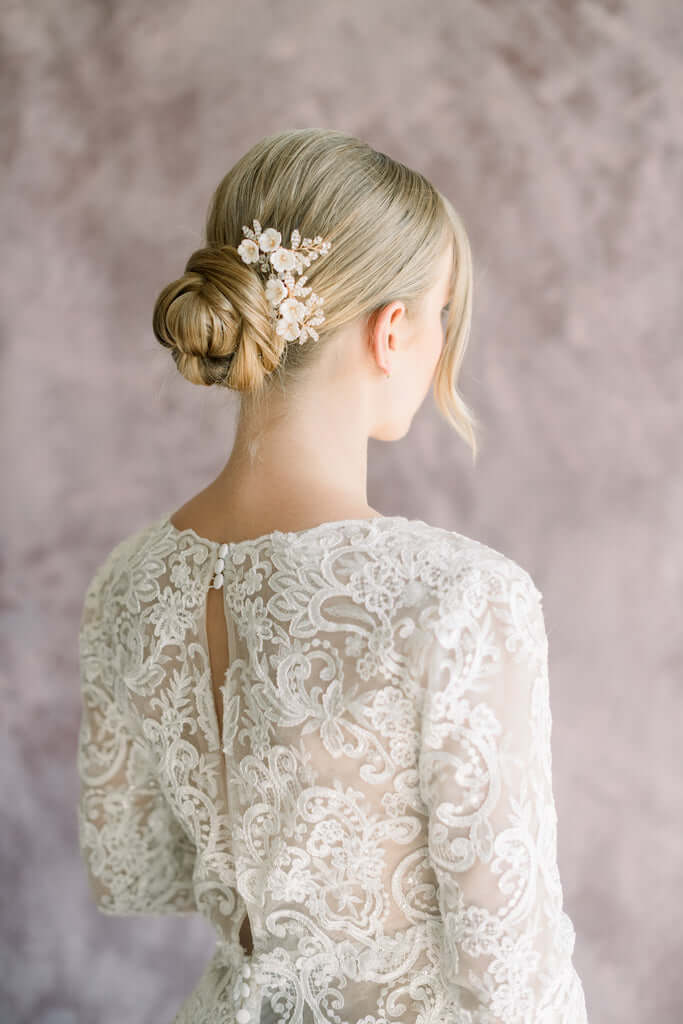 gold flower headpiece