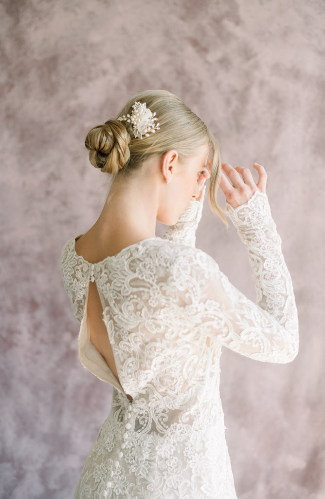 chiffon headpiece