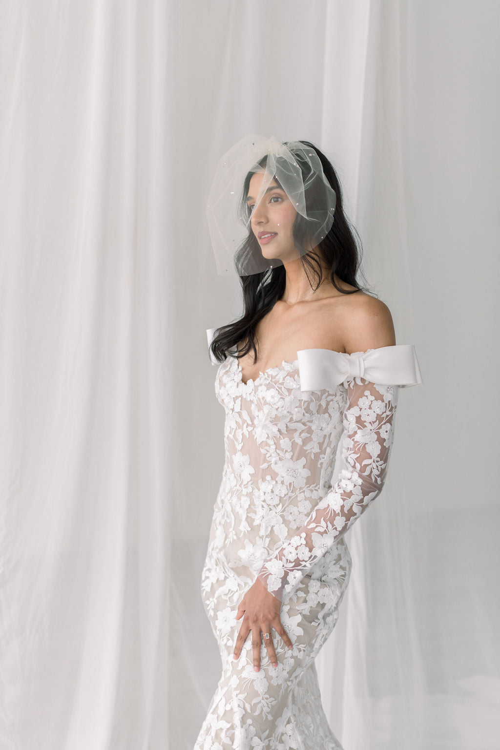 bridal Birdcage veil