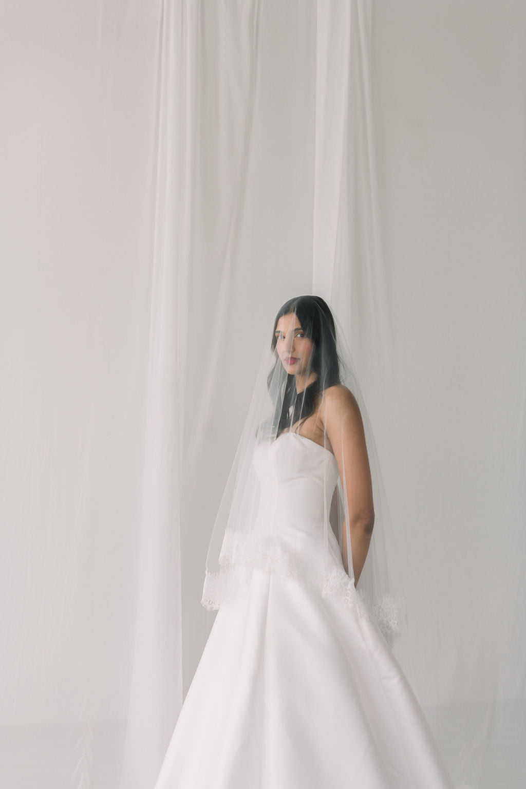 white drop veil