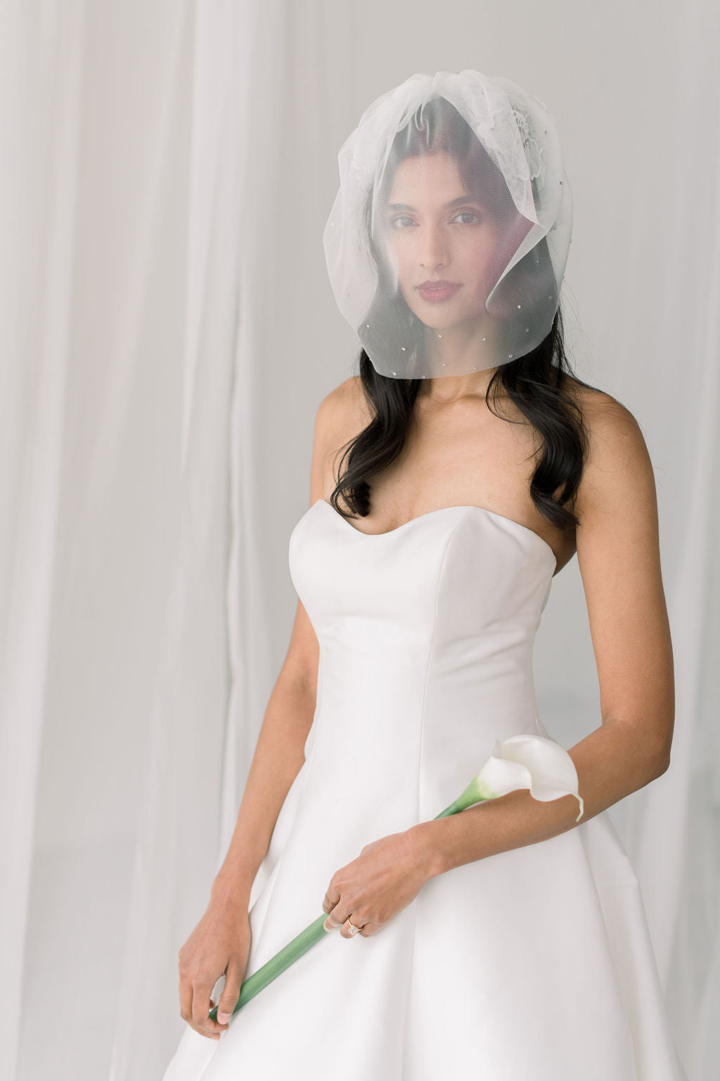 soft tulle veil