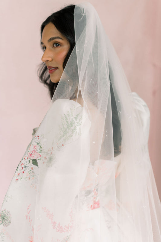 dew drop wedding veil