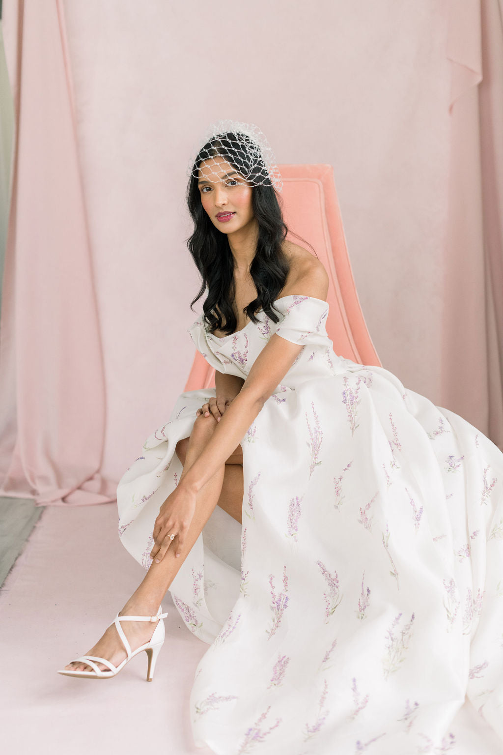 9 inch birdcage veil