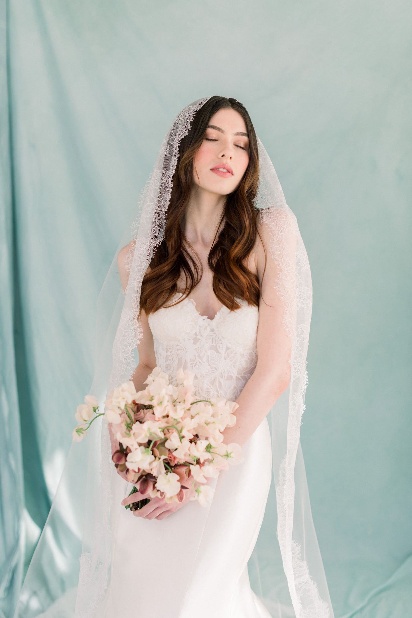 mantilla bridal veil