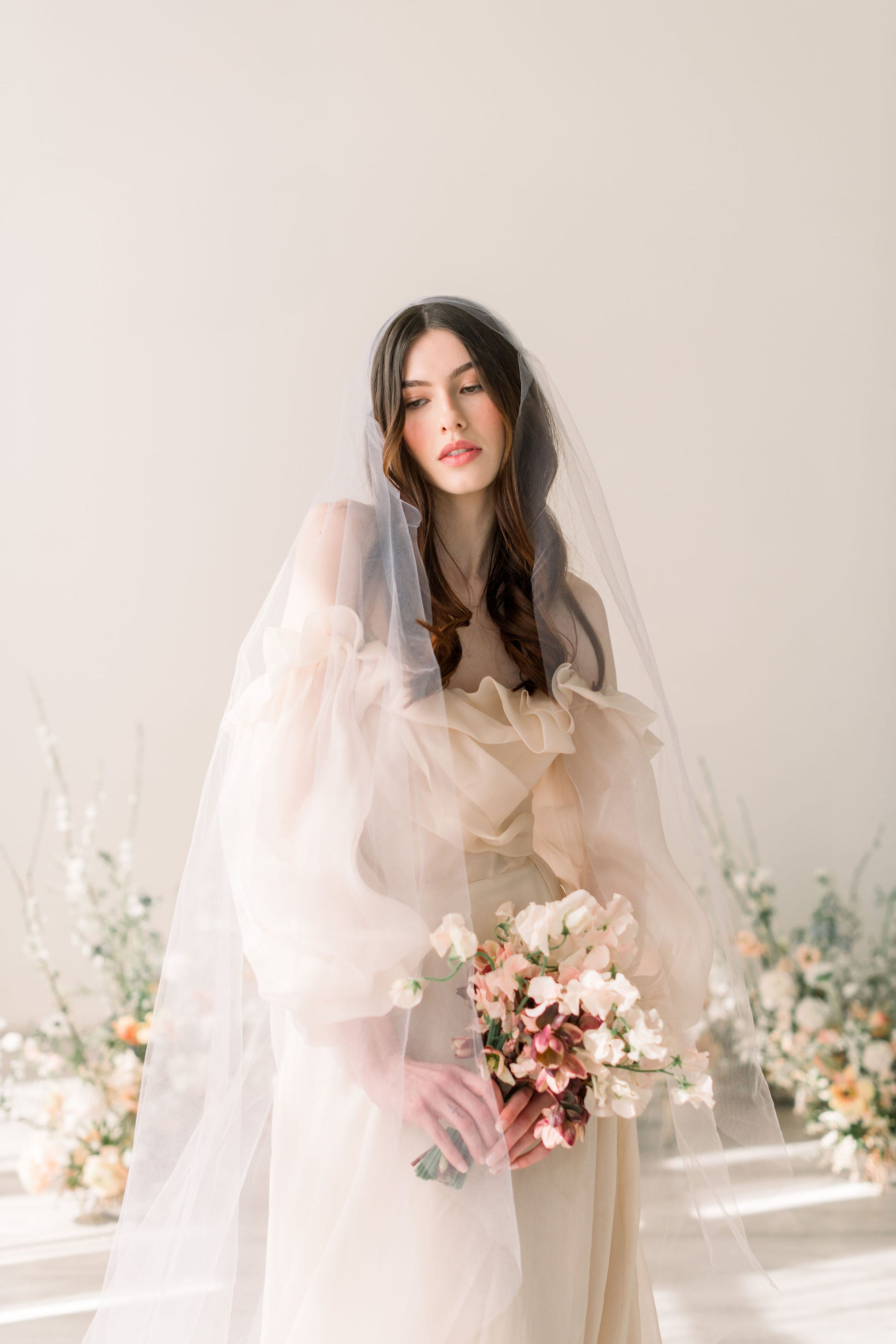 wedding Juliet cap veil