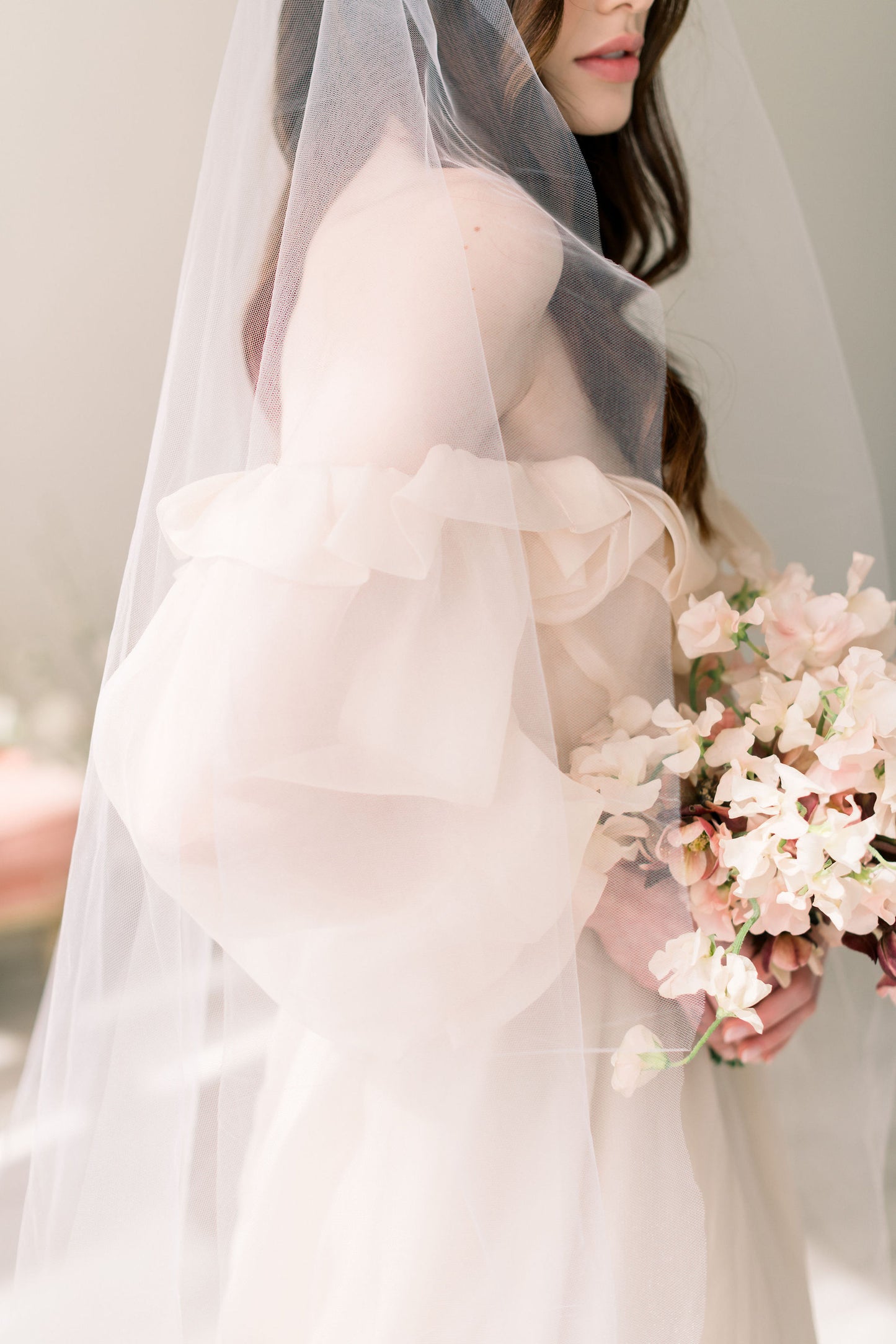 bridal Juliet cap veil