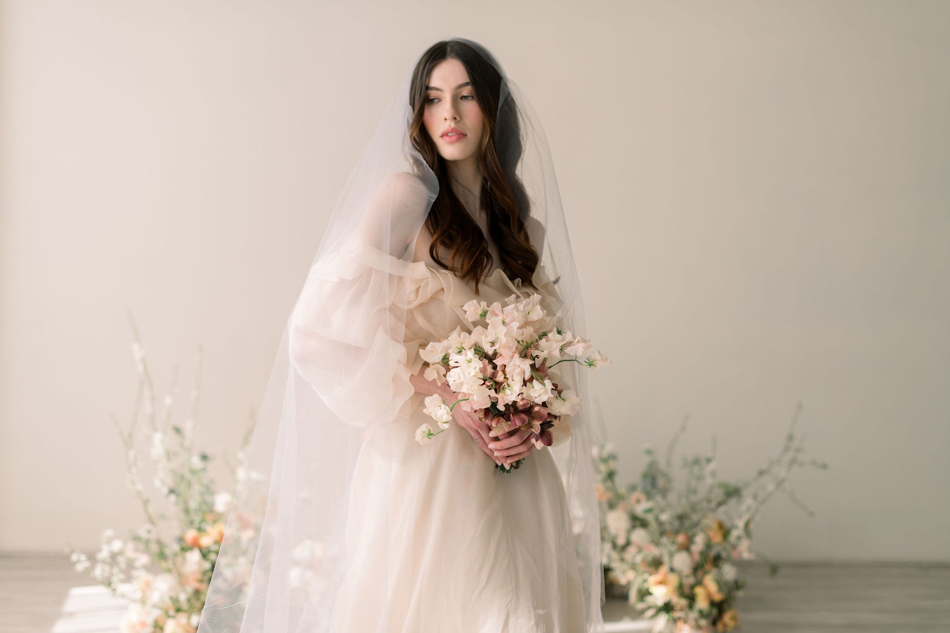 chapel Juliet cap veil