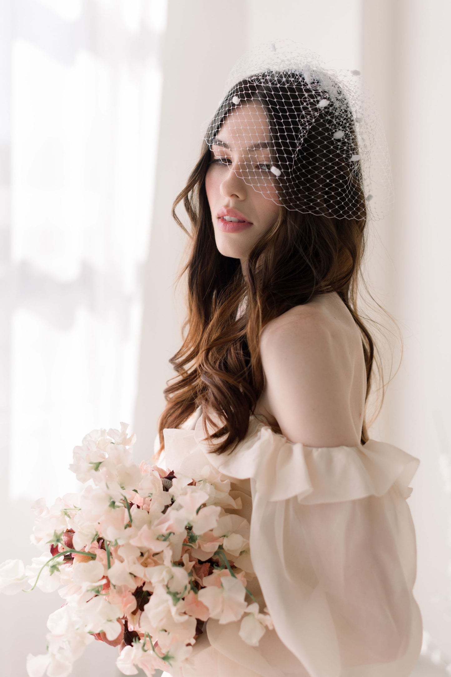 mini birdcage veil