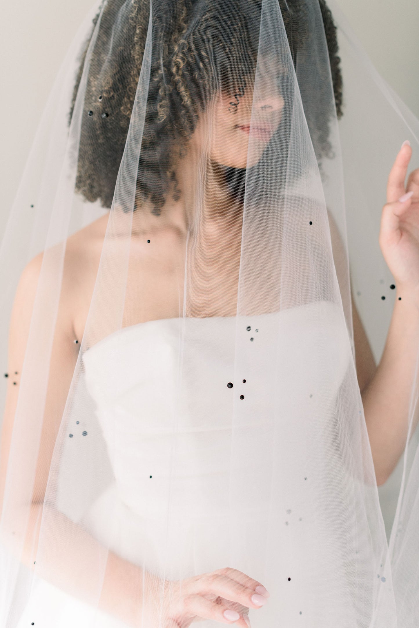 black wedding veil 