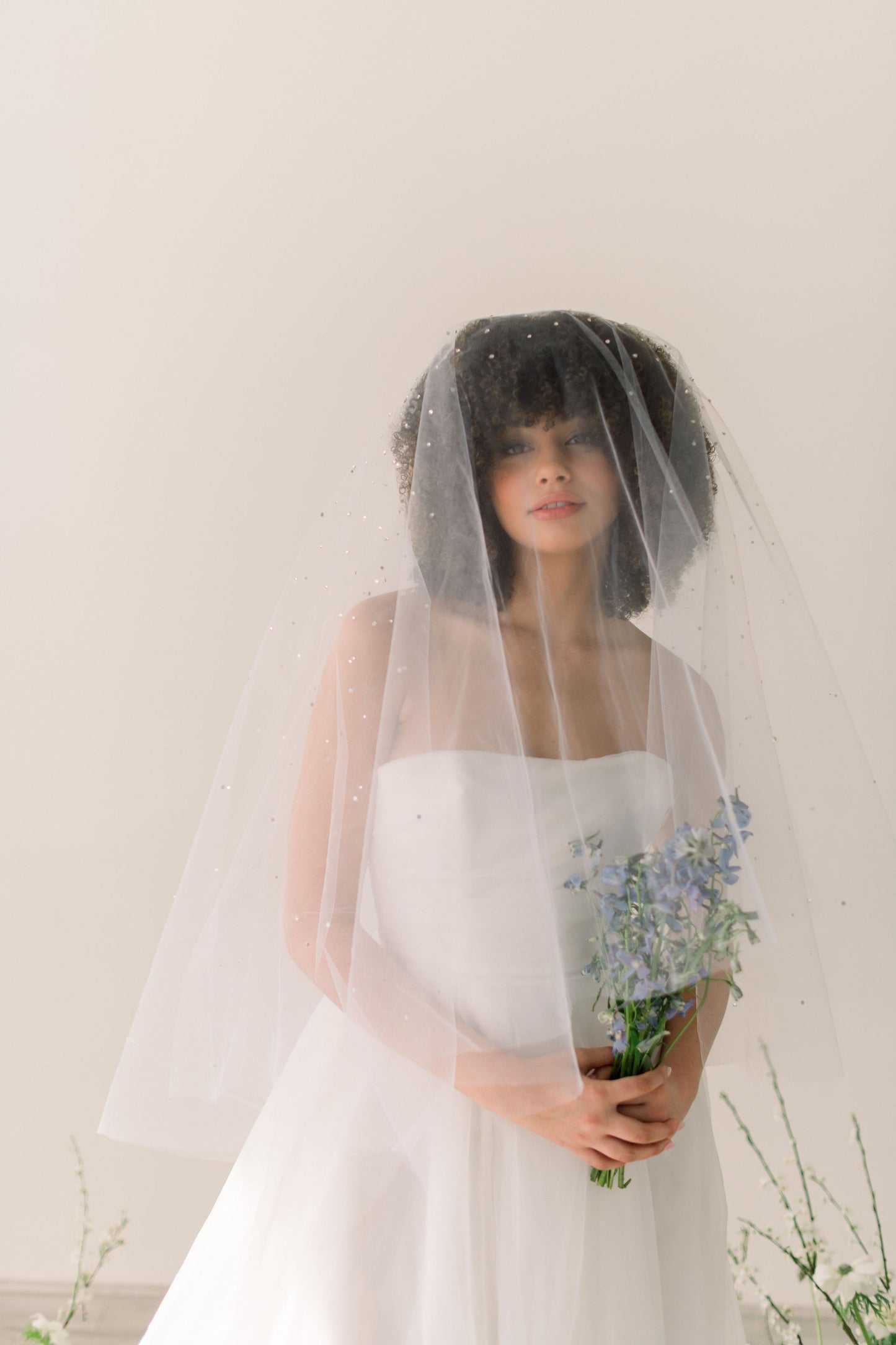 drop wedding veil