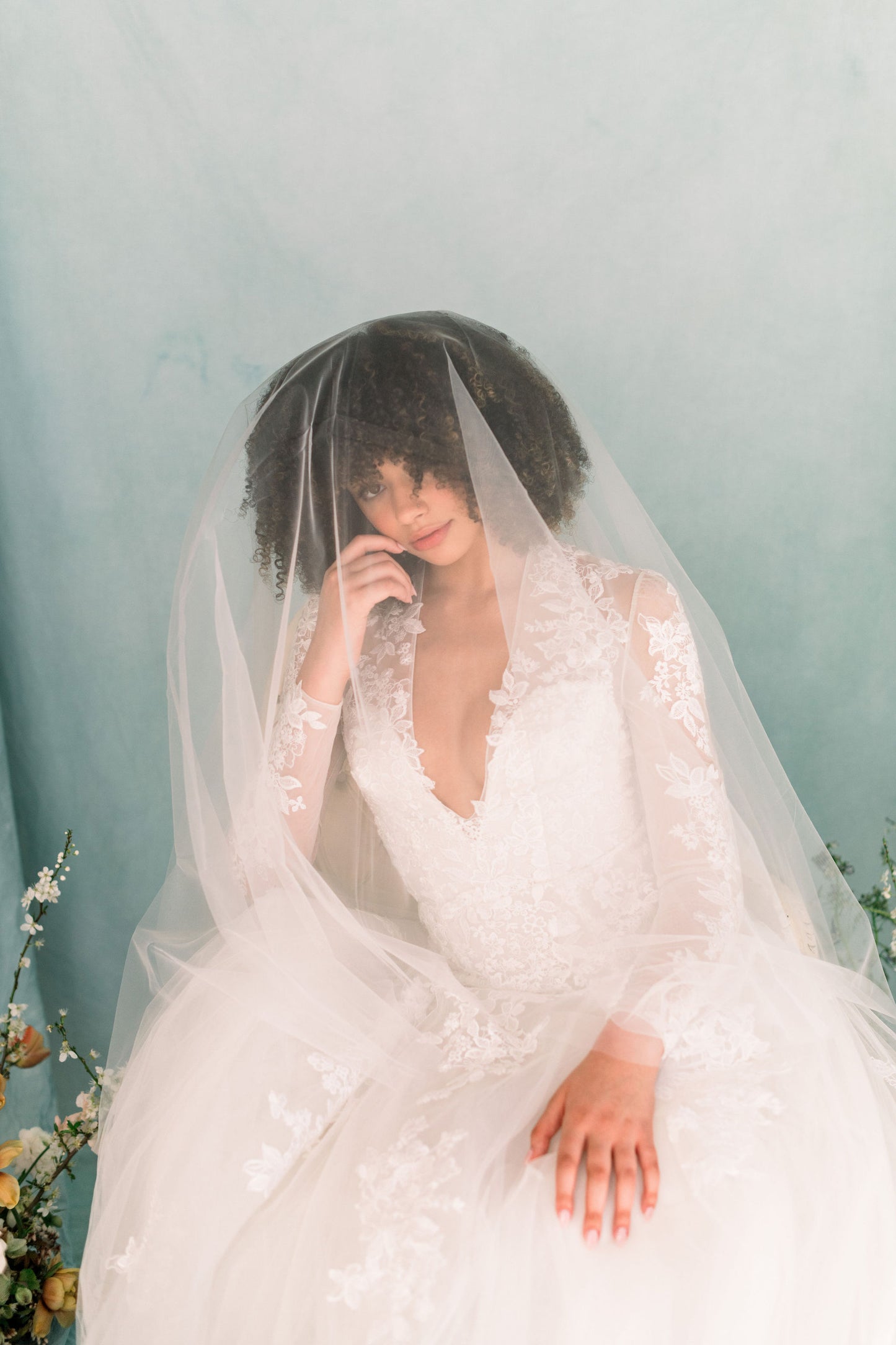 soft tulle veil