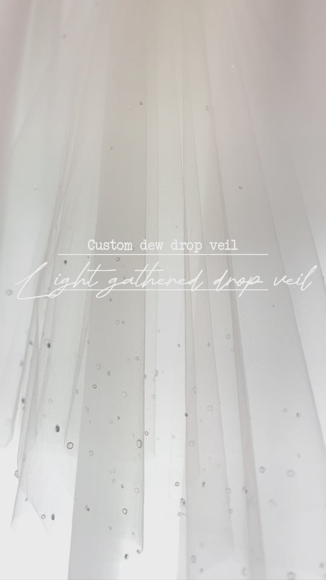 dew drop bridal veil