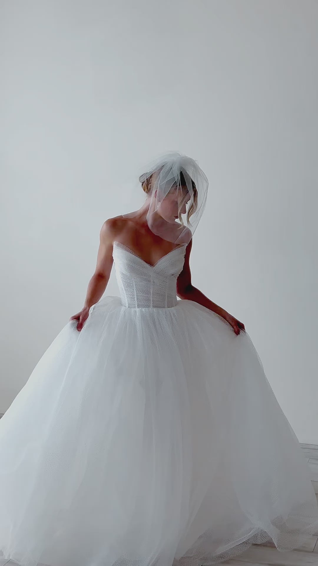tulle birdcage veil