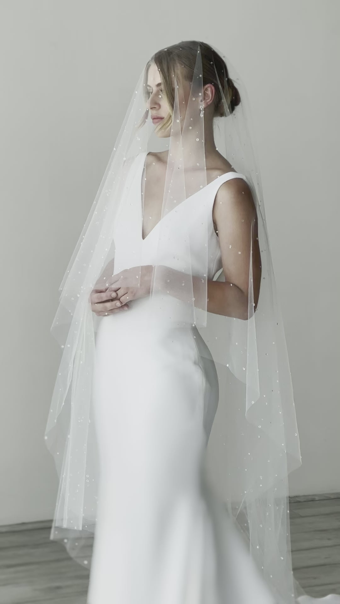 wedding veil dew drop veil