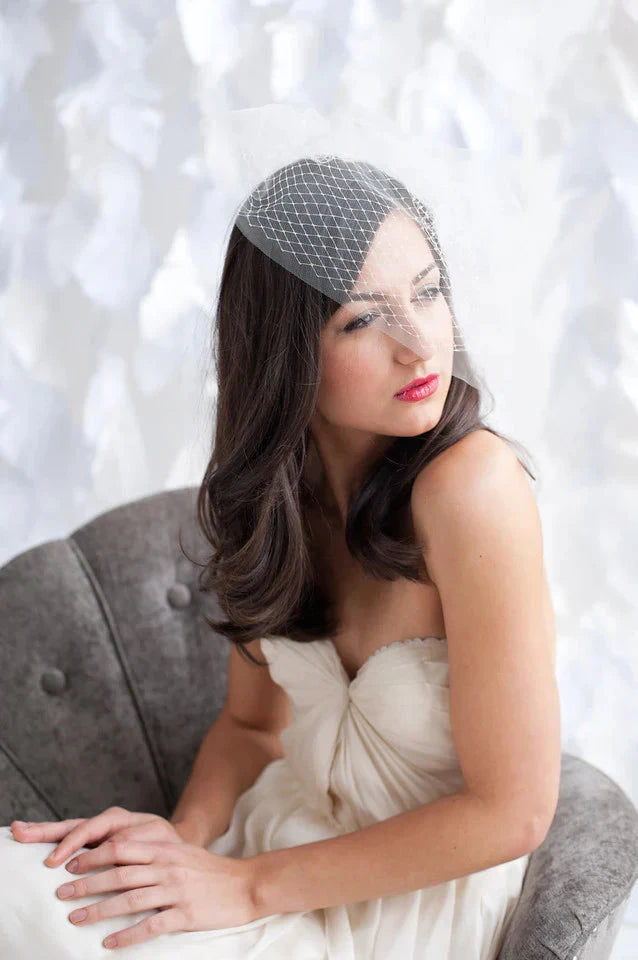 Double layer birdcage veil - Multiple sizes - ready to ship Tessa Kim