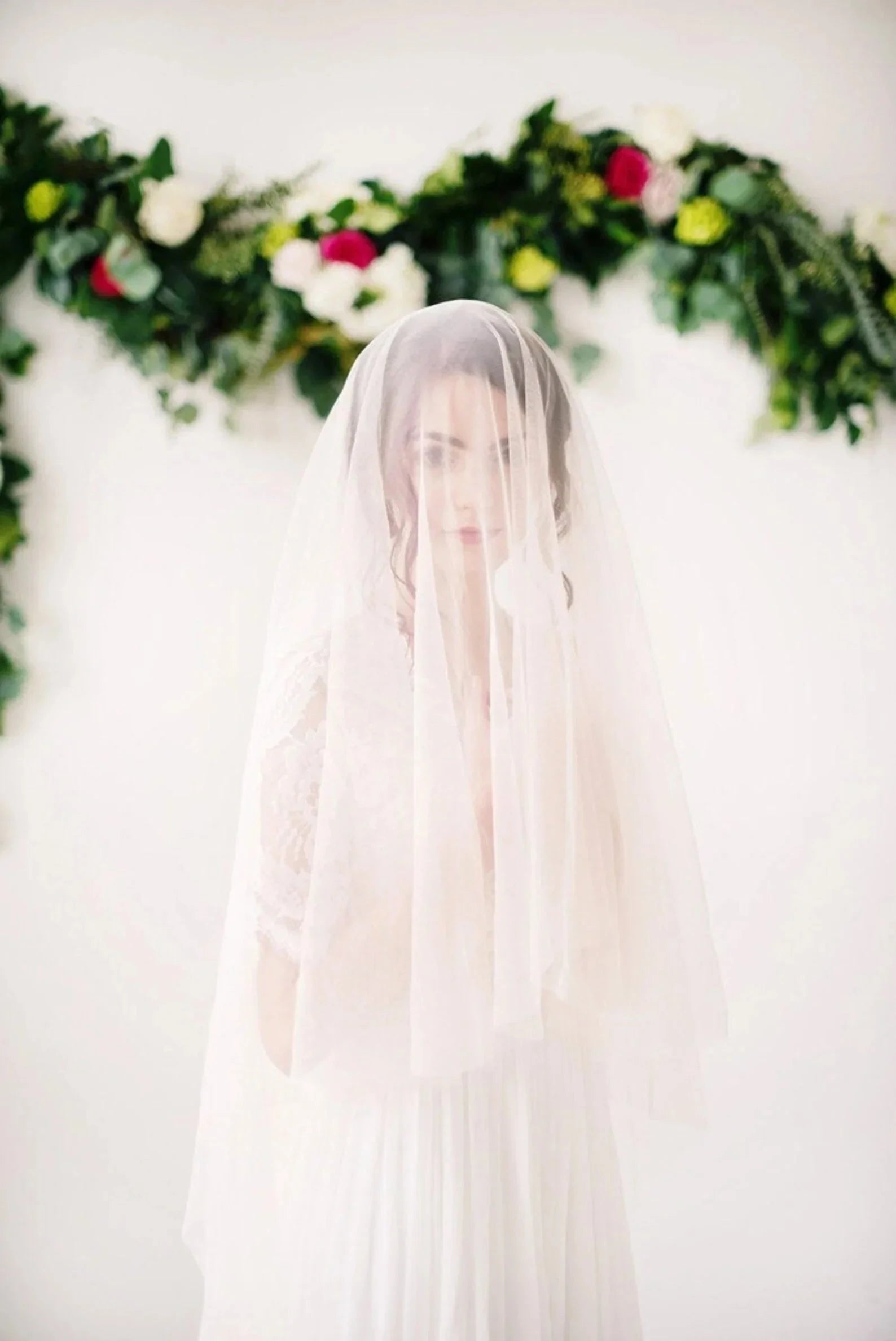 KATHERINE Royal Cathedral English Net 1 Layer Bridal Veil