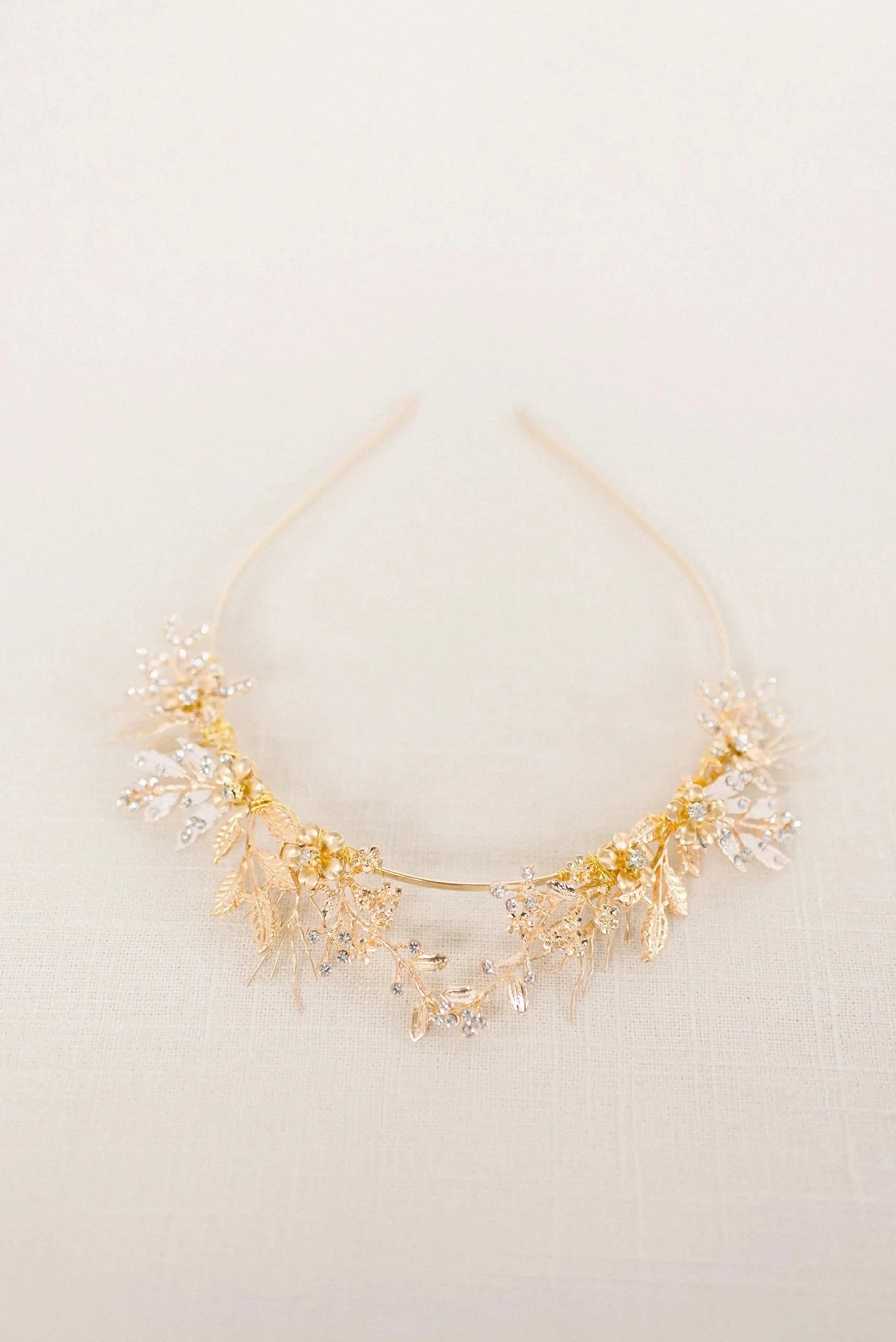 Gold Silver woodland tiara crown - style 4010 Tessa Kim