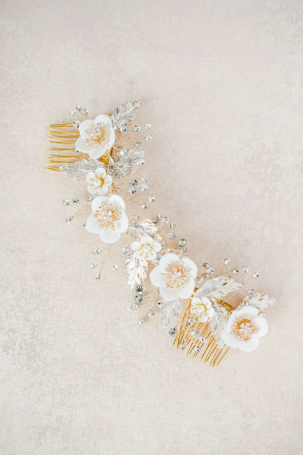 Golden flower headpiece - style 8010 - Ready to ship Tessa Kim