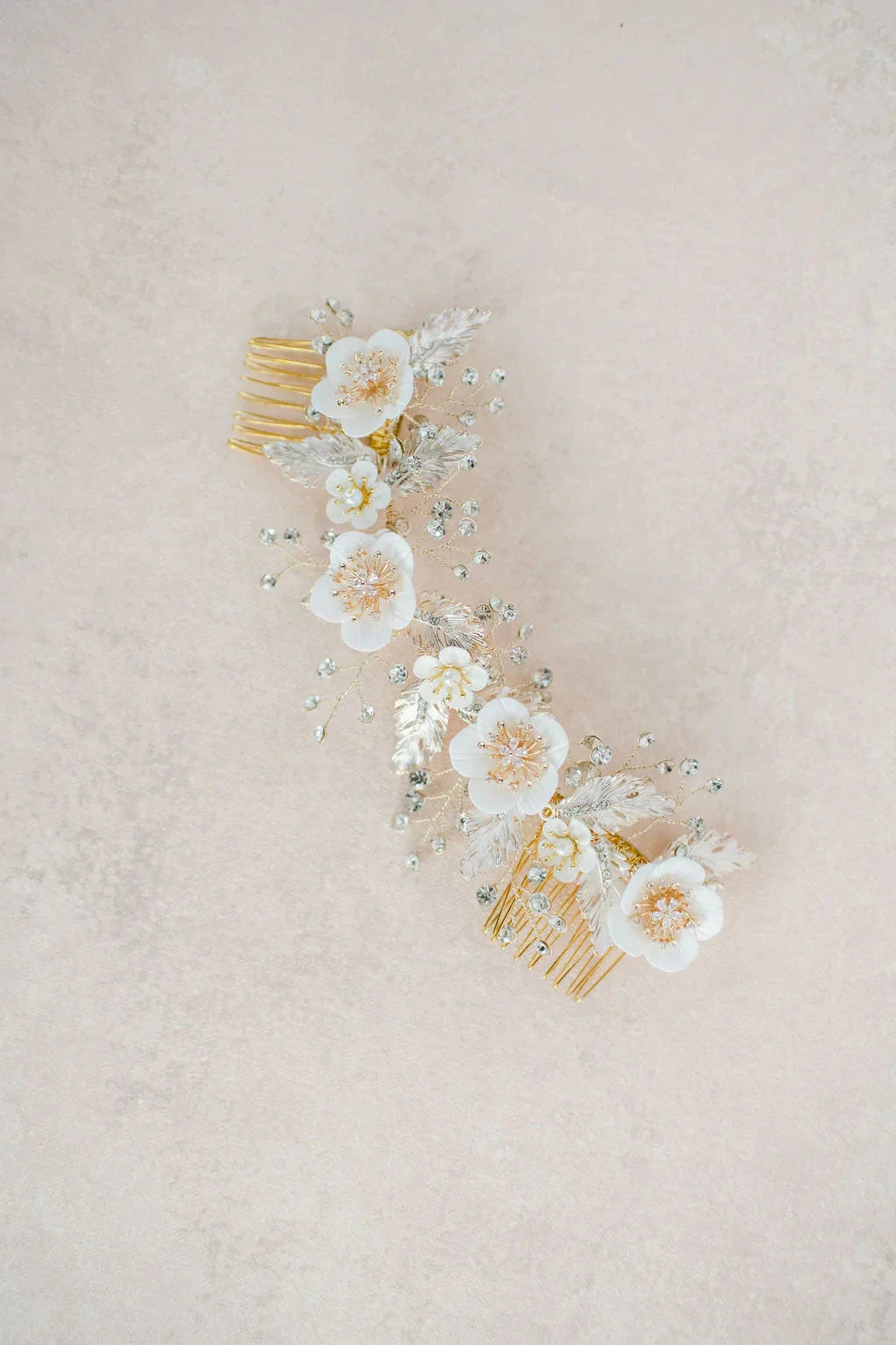 Golden flower headpiece - style 8010 - Ready to ship Tessa Kim
