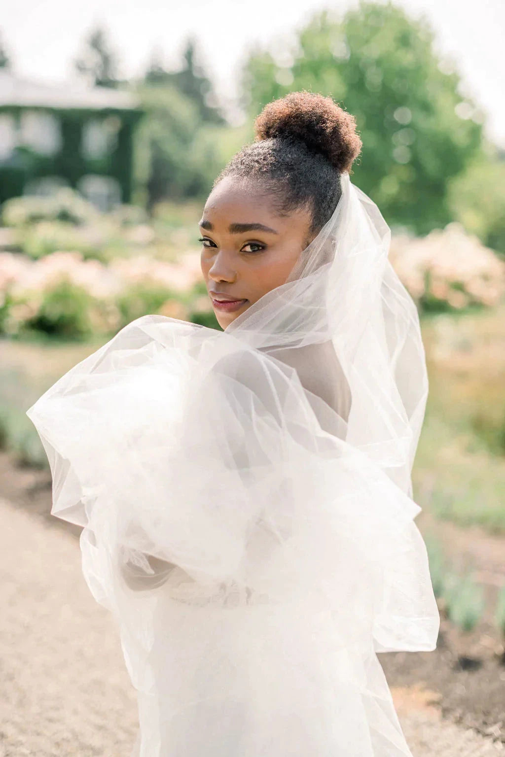 Illusion tulle bridal veil - ready to ship Tessa Kim