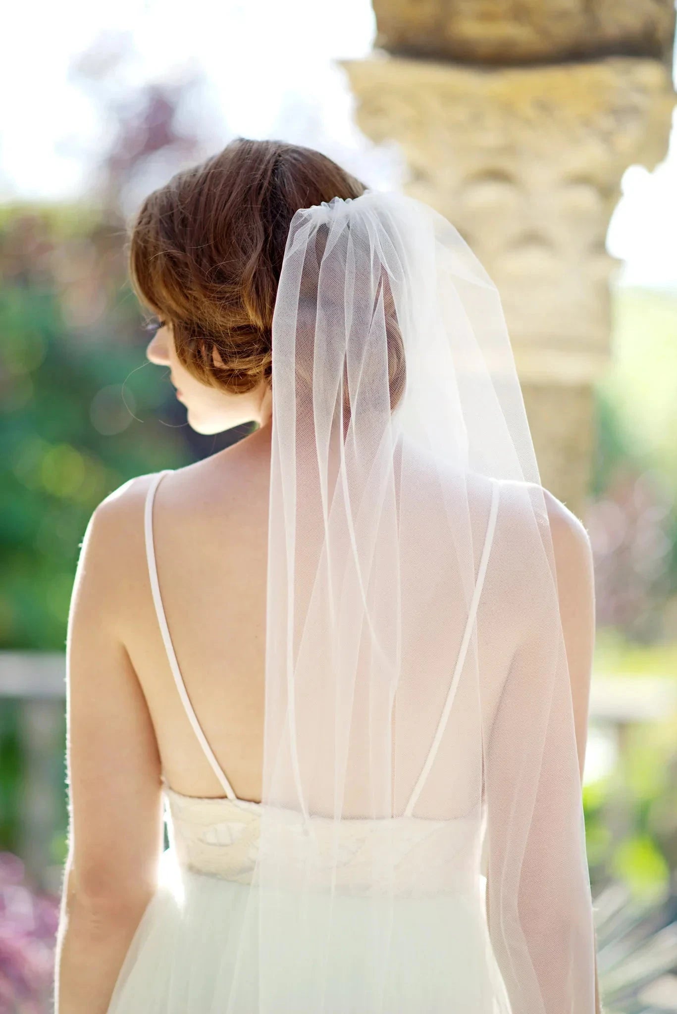 Illusion tulle bridal veil - ready to ship Tessa Kim