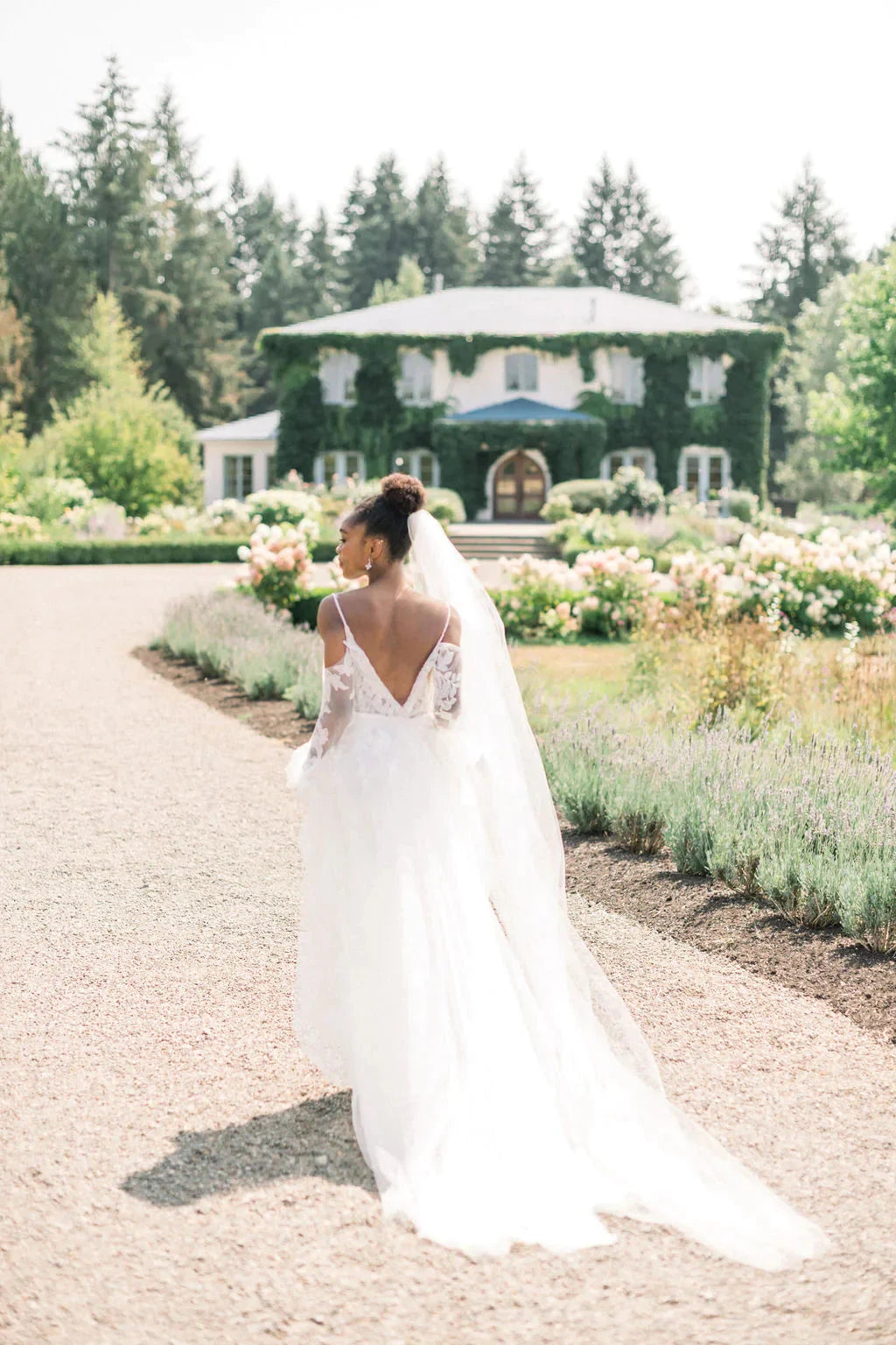 Illusion tulle bridal veil - ready to ship Tessa Kim