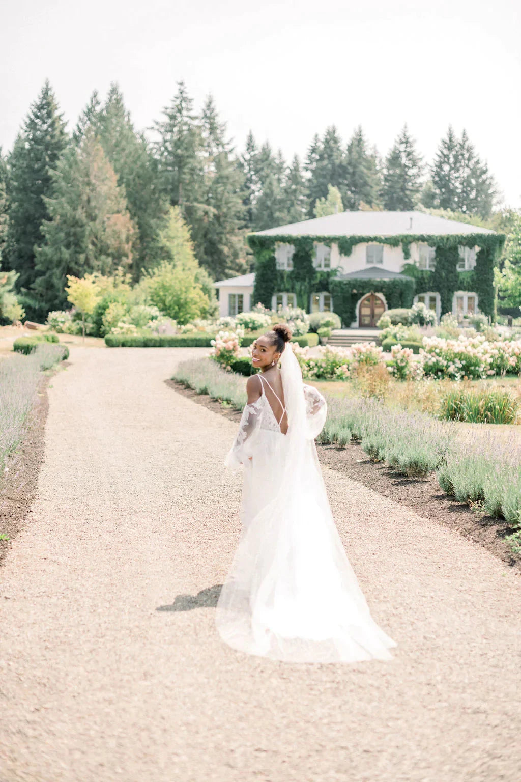 Illusion tulle bridal veil - ready to ship Tessa Kim