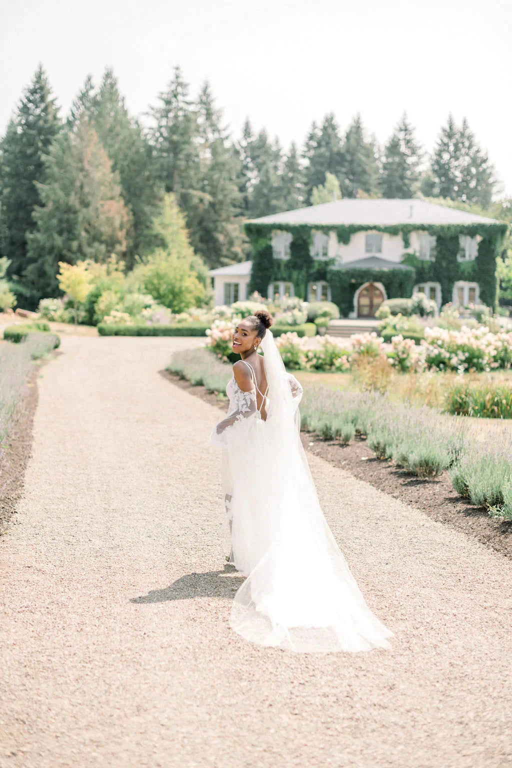 Illusion tulle bridal veil - ready to ship Tessa Kim