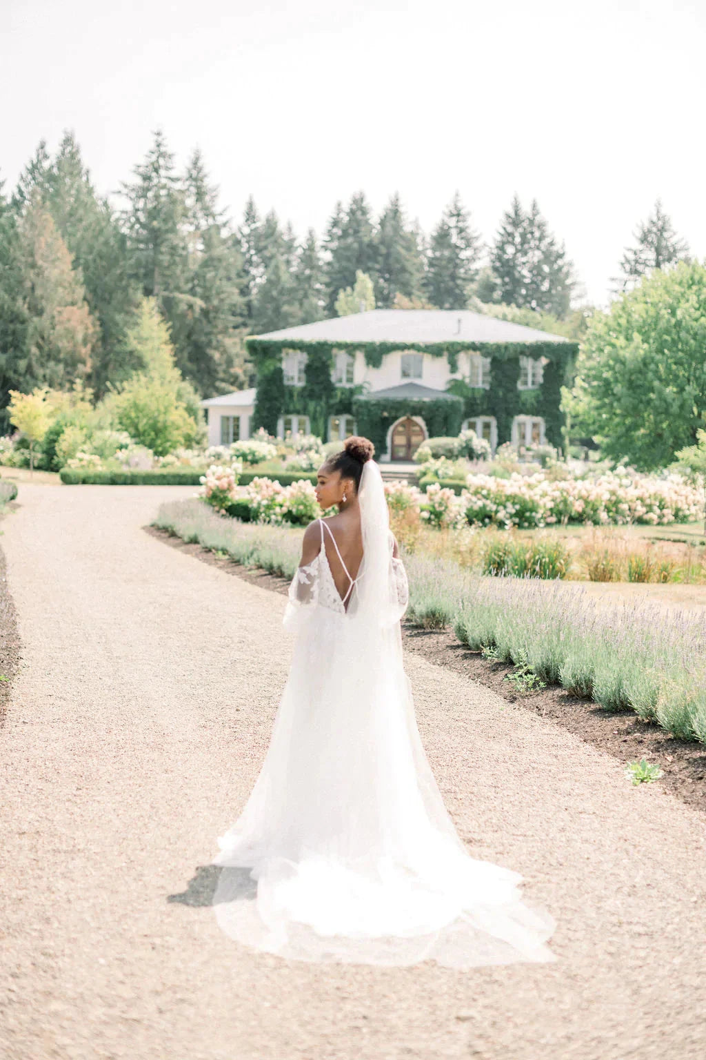 Illusion tulle bridal veil - ready to ship Tessa Kim