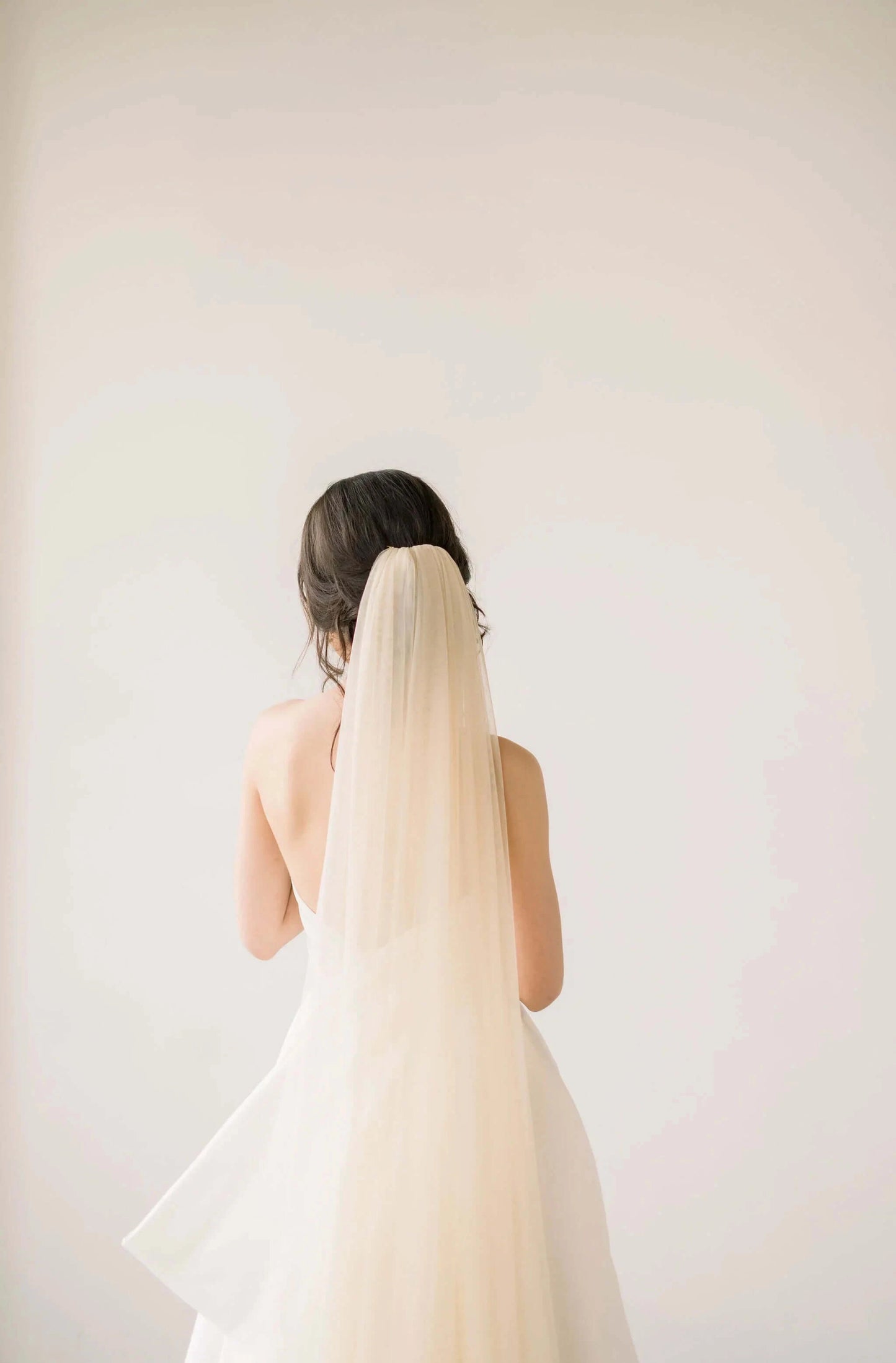 Italian tulle bridal veil Tessa Kim