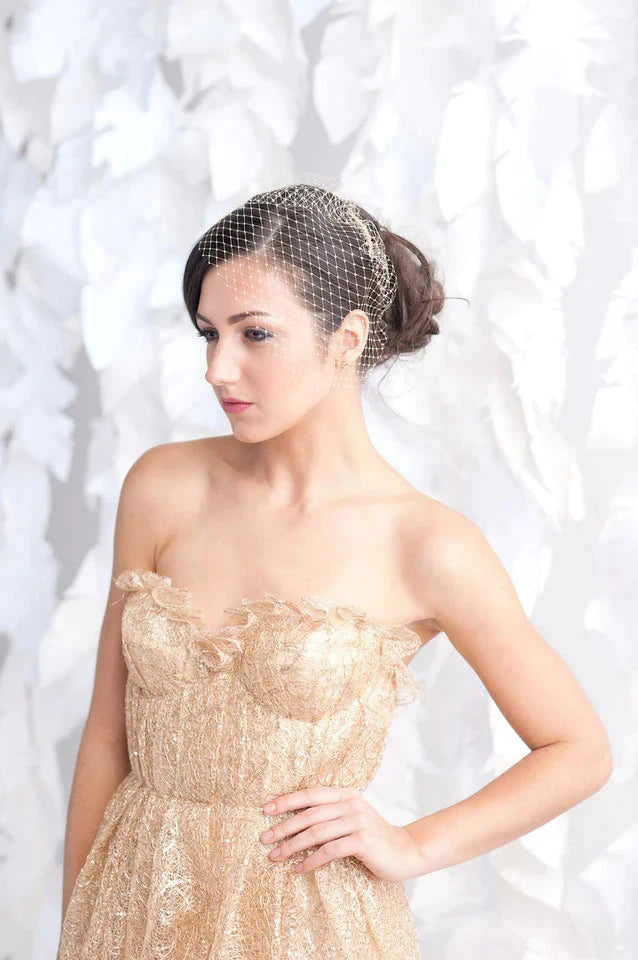Mini birdcage veil - ready to ship Tessa Kim