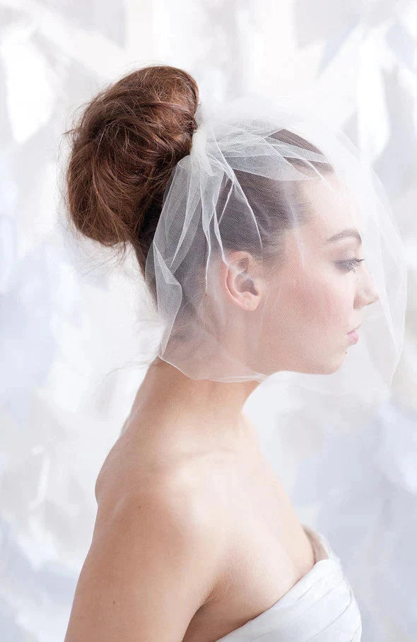 Tulle birdcage veil - ready to ship Tessa Kim