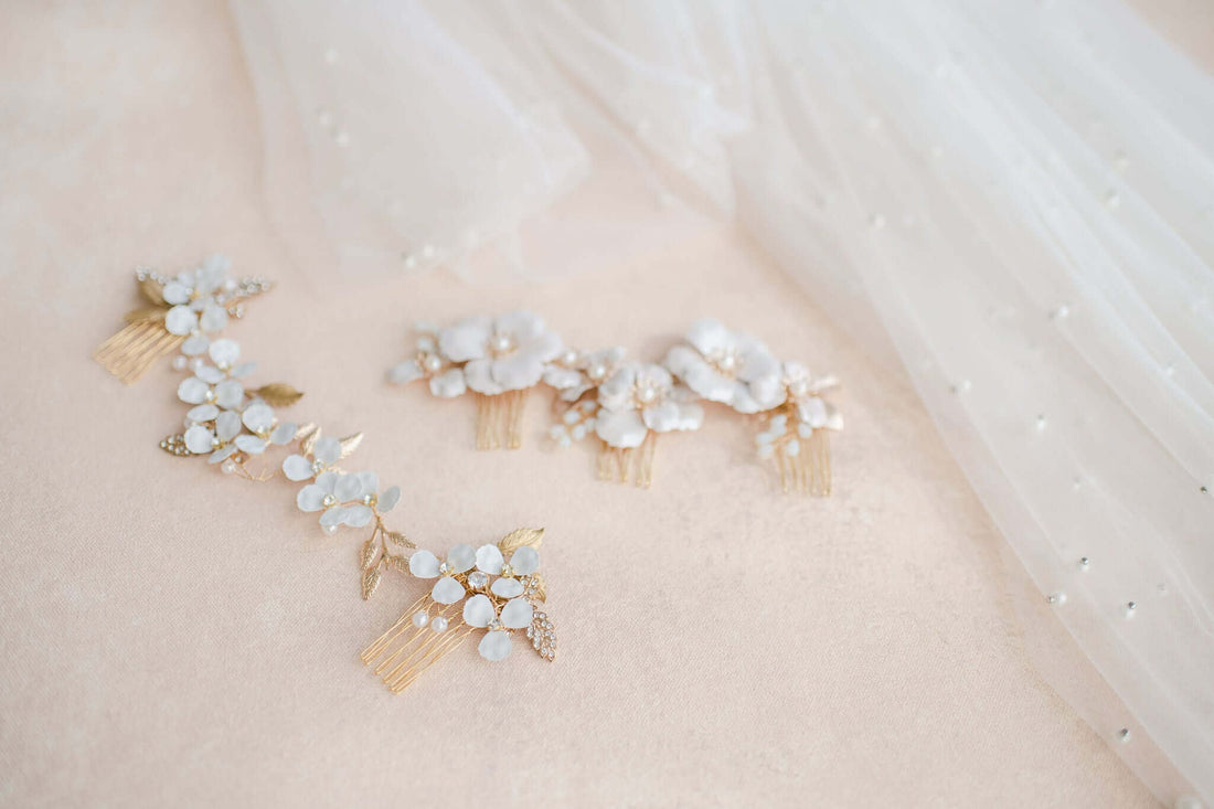 What are wedding bridal headpieces called? Tessa Kim