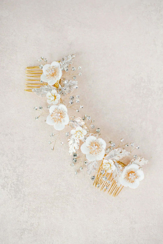 Styling your wedding headpiece for your big day Tessa Kim