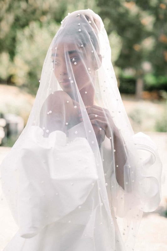 personalized wedding veil