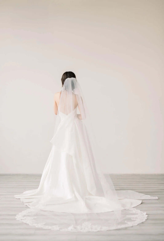 2023 Winter wedding bridal veil style ideas Tessa Kim
