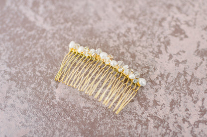 freshwater pearl hair comb