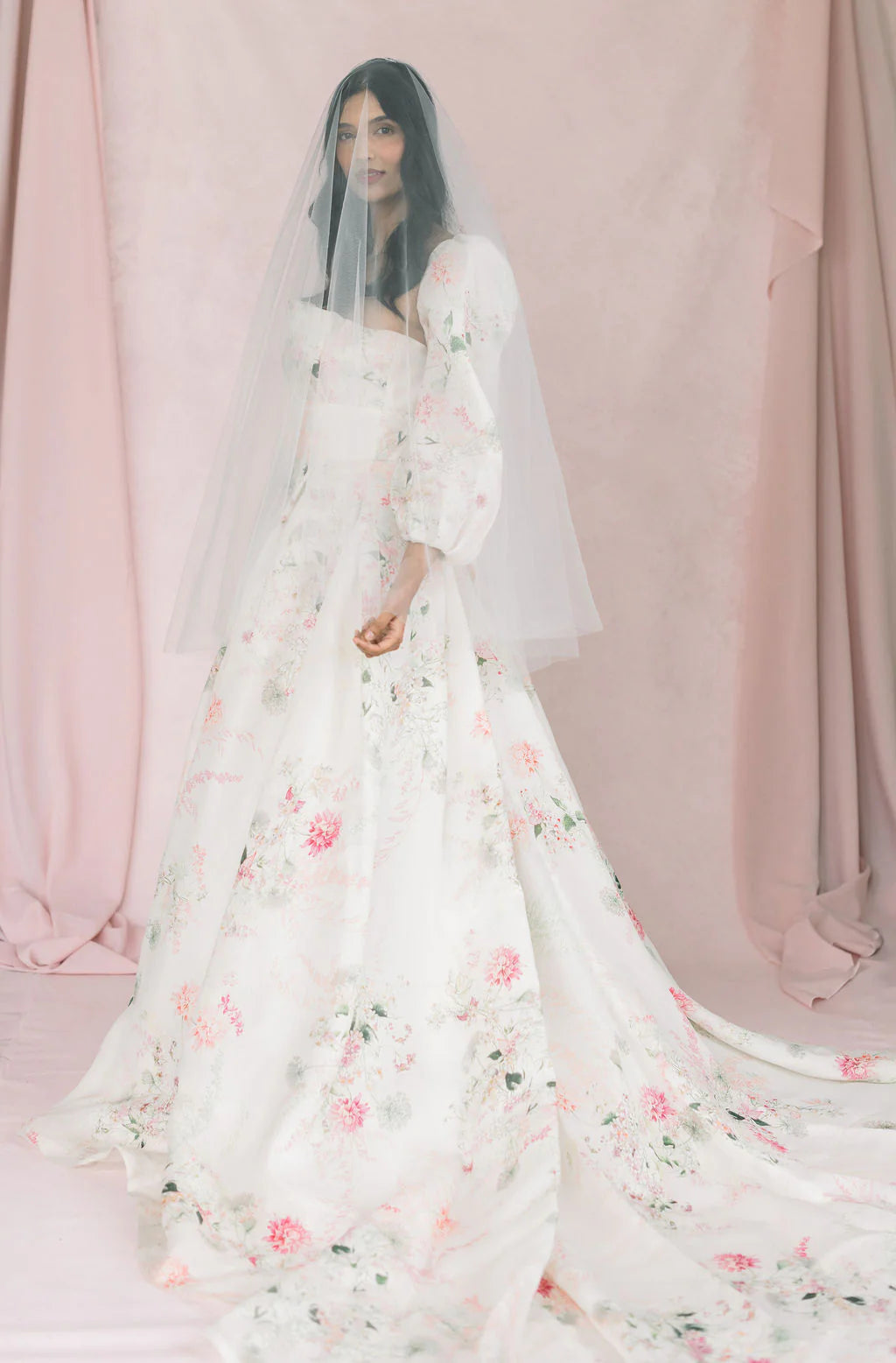 Drop veil - Soft tulle wedding veil - Ready to ship