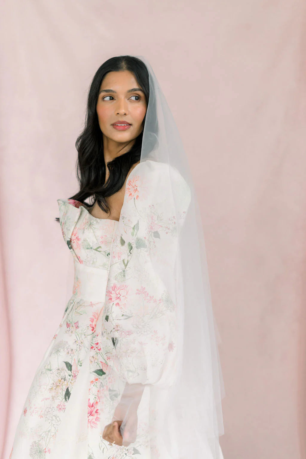 Drop veil - Soft tulle wedding veil - Ready to ship