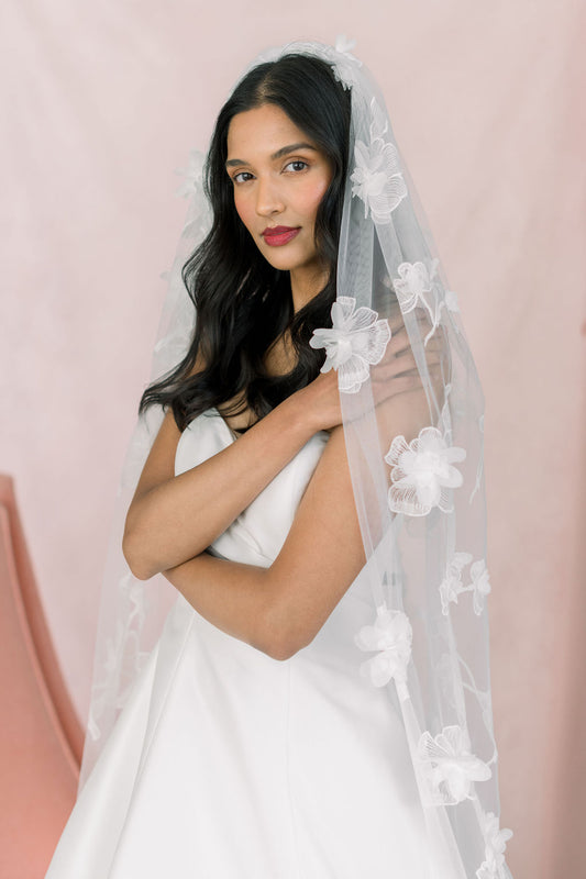 single tier veil